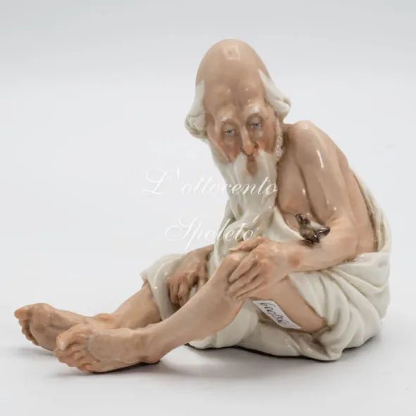 La statuetta di porcellana 'Il Vecchio' di Giuseppe Cappe