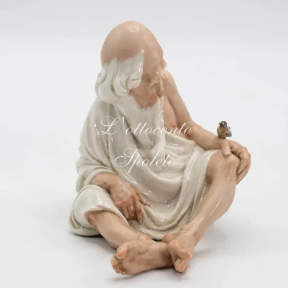 La statuetta di porcellana 'Il Vecchio' di Giuseppe Cappe